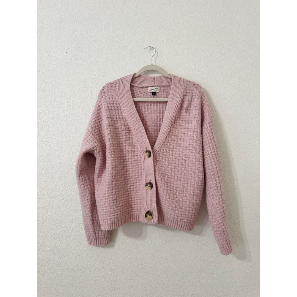 Universal Thread Pink Textured Button Front Cardigan Sweater XXL